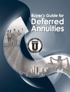 cover of buyer's guide to deferred annuities